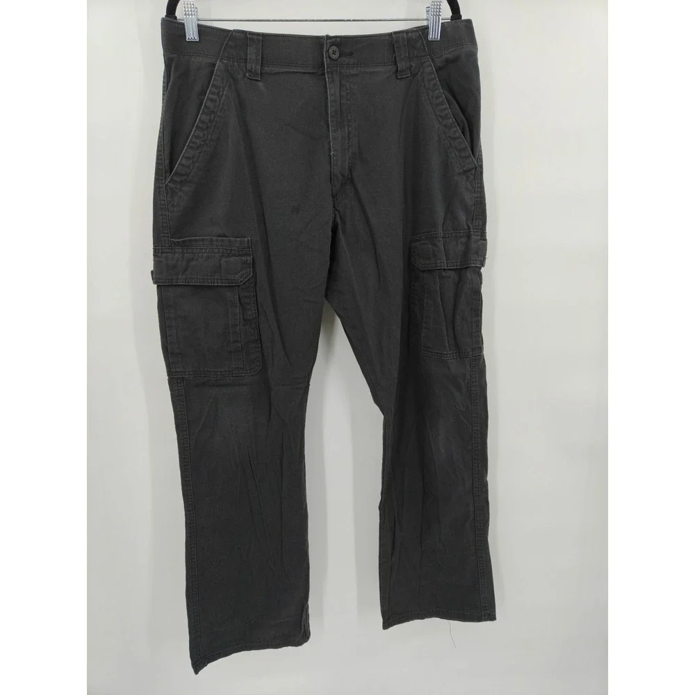 Wrangler ATG All Terrain Gear Mens Charcoal Gray Cargo Pants 34x32 112357642